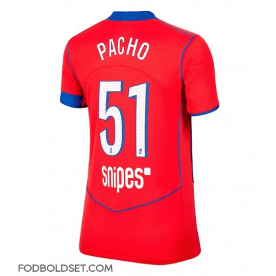 Paris Saint-Germain Willian Pacho #51 Tredjetrøje Dame 2025-26 Kortærmet Paris Saint-Germain Willian Pacho #51 Tredjetrøje Dame 2025-26 Kortærmet